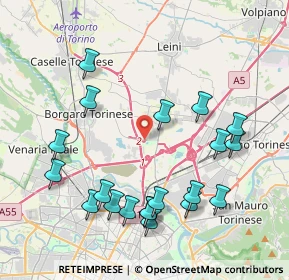 Mappa Via Tiziano Vecellio, 10079 Mappano TO, Italia (4.4855)