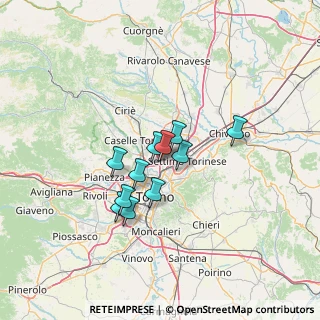 Mappa Via Tiziano Vecellio, 10079 Mappano TO, Italia (9.48727)