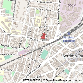 Mappa Via Lein?, 13, 10036 Settimo Torinese, Torino (Piemonte)
