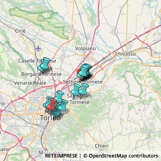 Mappa Via Trieste, 10036 Settimo Torinese TO, Italia (5.6885)
