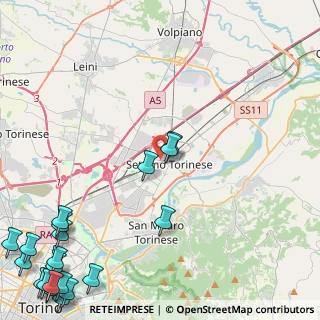 Mappa Via Trieste, 10036 Settimo Torinese TO, Italia (7.561)