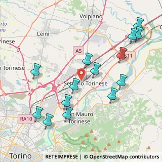 Mappa Via Trieste, 10036 Settimo Torinese TO, Italia (4.62643)