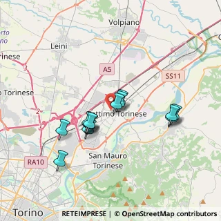 Mappa Via Trieste, 10036 Settimo Torinese TO, Italia (3.11462)