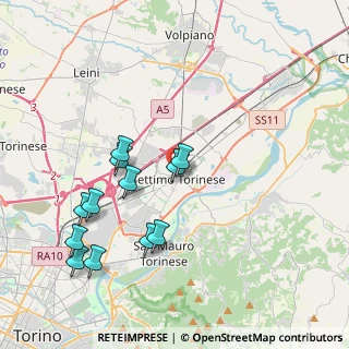 Mappa Piazza degli Alpini, 10036 Settimo Torinese TO, Italia (4.06083)