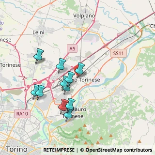 Mappa Piazza degli Alpini, 10036 Settimo Torinese TO, Italia (3.55583)
