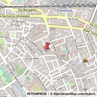 Mappa Via Giuseppe Garibotti, 3, 26100 Cremona, Cremona (Lombardia)