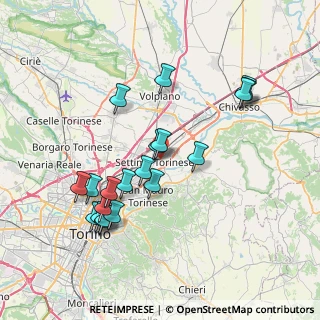 Mappa Via Pavese Cesare, 10036 Settimo Torinese TO, Italia (7.6395)