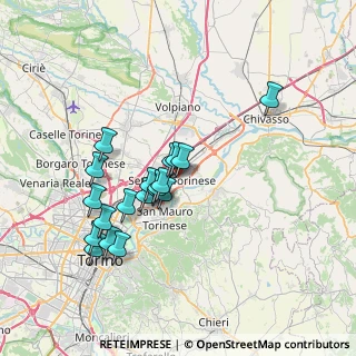 Mappa Via Pavese Cesare, 10036 Settimo Torinese TO, Italia (6.46684)