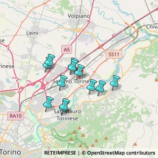 Mappa Via Pavese Cesare, 10036 Settimo Torinese TO, Italia (2.90833)