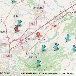 Mappa Via Pavese Cesare, 10036 Settimo Torinese TO, Italia (6.80077)