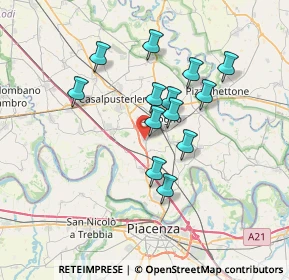 Mappa Via delle Margherite, 26861 Fombio LO, Italia (5.89615)