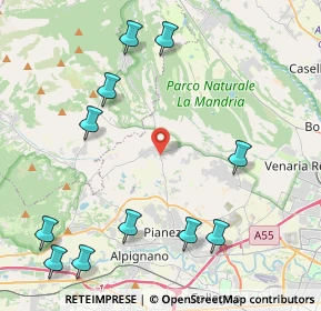 Mappa Via Pianezza, 10040 San Gillio TO, Italia (5.34455)