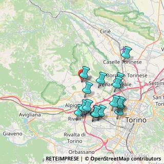 Mappa SP 180, 10040 San Gillio TO, Italia (7.51)