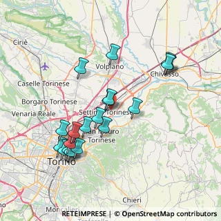Mappa Via P. Levi, 10036 Settimo Torinese TO, Italia (7.7375)