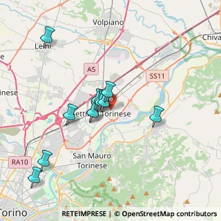 Mappa Via P. Levi, 10036 Settimo Torinese TO, Italia (3.22417)