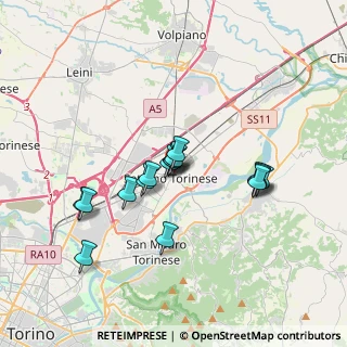 Mappa Via Michelangelo Buonarroti, 10036 Settimo Torinese TO, Italia (2.9225)