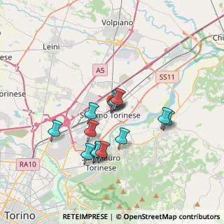 Mappa Via Michelangelo Buonarroti, 10036 Settimo Torinese TO, Italia (3.01231)