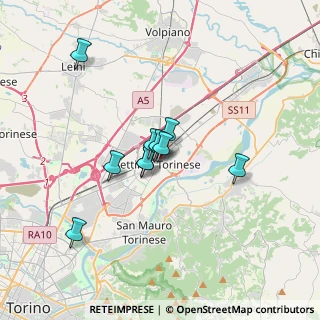 Mappa Via Michelangelo Buonarroti, 10036 Settimo Torinese TO, Italia (2.32545)