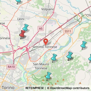 Mappa Via Michelangelo Buonarroti, 10036 Settimo Torinese TO, Italia (6.77923)