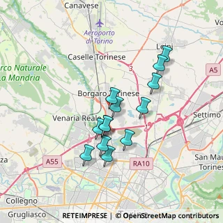 Mappa Via Veneto, 10071 Borgaro Torinese TO, Italia (2.97769)
