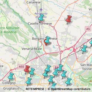 Mappa Via Veneto, 10071 Borgaro Torinese TO, Italia (6.56235)