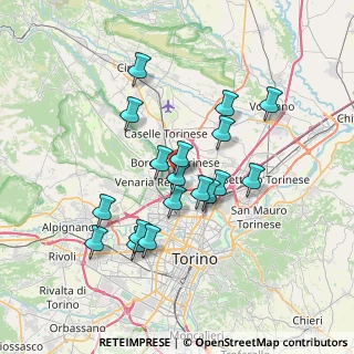 Mappa Via Veneto, 10071 Borgaro Torinese TO, Italia (6.30556)
