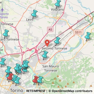Mappa Via Provana, 10036 Settimo Torinese TO, Italia (7.2075)