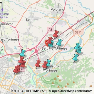 Mappa Via Provana, 10036 Settimo Torinese TO, Italia (4.41533)