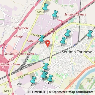 Mappa Via Provana, 10036 Settimo Torinese TO, Italia (1.31182)
