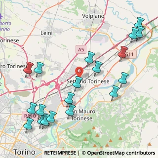 Mappa Via Alexander Fleming, 10036 Settimo Torinese TO, Italia (5.31368)