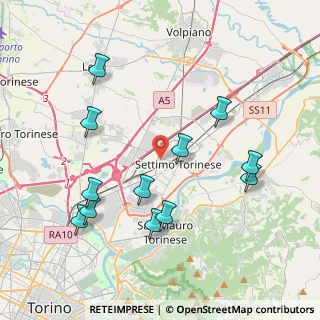 Mappa Via Alexander Fleming, 10036 Settimo Torinese TO, Italia (4.255)