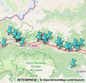 Mappa 10050 Chianocco TO, Italia (8.2555)