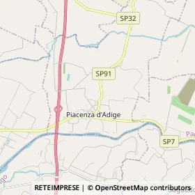 Mappa Piacenza d'Adige