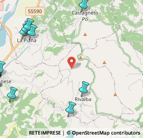 Mappa Regione S. Dalmazzo, 10090 Rivalba TO, Italia (3.77)
