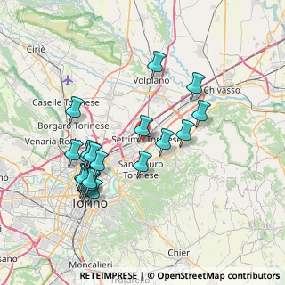 Mappa Via Gaetano Donizetti, 10036 Settimo Torinese TO, Italia (7.611)