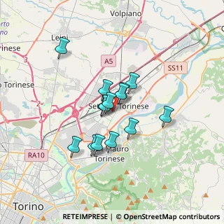 Mappa Via Gaetano Donizetti, 10036 Settimo Torinese TO, Italia (2.47357)