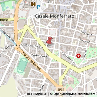 Mappa Via Martino Spanzotto, 10, 15033 Casale Monferrato, Alessandria (Piemonte)