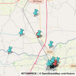 Mappa Via Fratelli Cervi, 35048 Stanghella PD, Italia (6.5505)