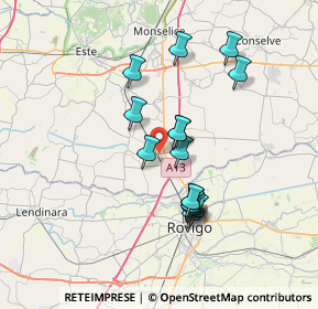 Mappa Via Fratelli Cervi, 35048 Stanghella PD, Italia (6.10688)