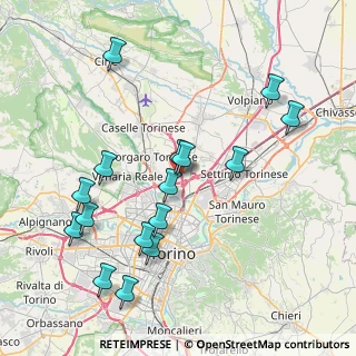 Mappa Via Benvenuto Cellini, 10071 Borgaro torinese TO, Italia (8.52375)