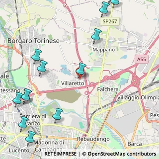 Mappa Via Benvenuto Cellini, 10071 Borgaro torinese TO, Italia (3.16846)
