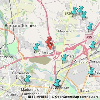 Mappa Via Benvenuto Cellini, 10071 Borgaro torinese TO, Italia (3.0125)