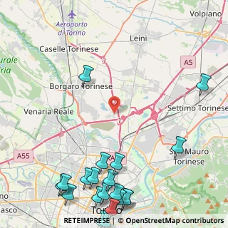 Mappa Via Benvenuto Cellini, 10071 Borgaro torinese TO, Italia (6.781)