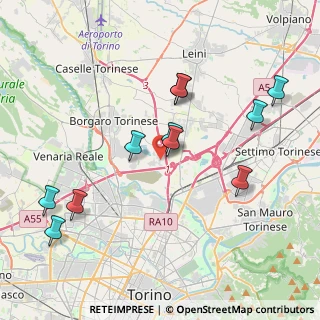 Mappa Via Benvenuto Cellini, 10071 Borgaro torinese TO, Italia (4.13091)