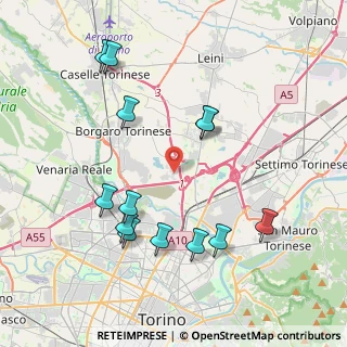 Mappa Via Benvenuto Cellini, 10071 Borgaro torinese TO, Italia (4.27462)