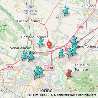 Mappa Via Benvenuto Cellini, 10071 Borgaro torinese TO, Italia (4.51643)