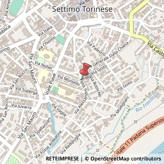 Mappa Via A. Volta, 45, 10036 Settimo Torinese, Torino (Piemonte)