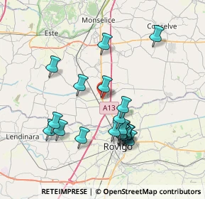 Mappa Via Nazionale, 35048 Stanghella PD, Italia (7.22579)