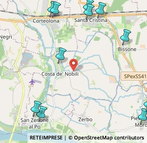 Mappa Via Cascine, 27010 Costa De' nobili PV, Italia (3.11182)