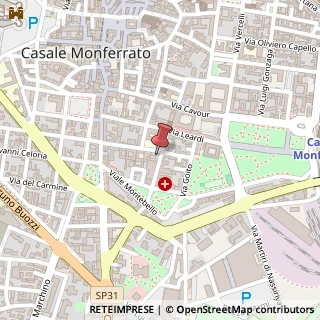 Mappa Via Filippo Mellana, 8, 15033 Casale Monferrato, Alessandria (Piemonte)